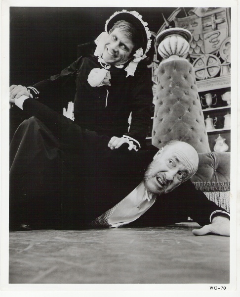 Tony Tanner in drag with Fred Clark